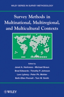 Image for Survey methods in multicultural, multinational, and multiregional contexts
