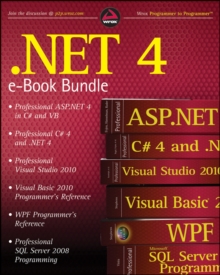 Image for .NET 4 Wrox eBook Bundle: Professional ASP.NET 4, Professional C# 4, VB 2010 Programmer's Reference, WPF Programmer's Reference, Professional Visual Studio 2010, and Professional SQL Server 2008