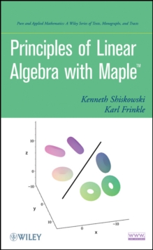Image for Principles of linear algebra using Maple