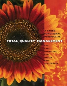 Image for Total quality management  : a cross functional perspective