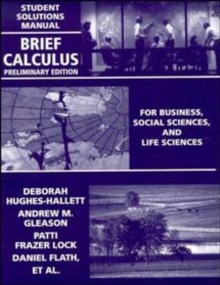 Image for Brief calculus for business, social sciences, and life sciences: Student solutions manual