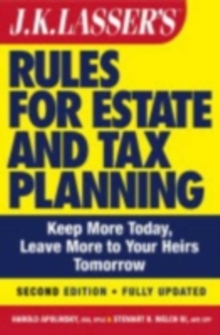 Image for J.K. Lasser's New Rules for Estate and Tax Planning