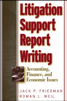 Image for Litigation support report writing for accounting, finance, and economic issues