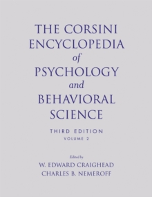 Image for The Corsini Encyclopedia of Psychology and Behavioral Science, Volume 2