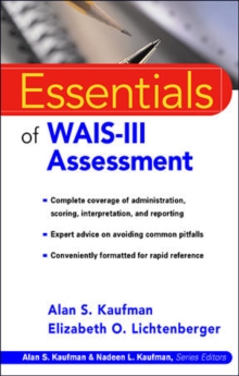 Image for Essentials of WAIS-III Assessment