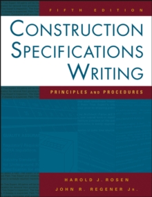 Image for Construction Specifications Writing