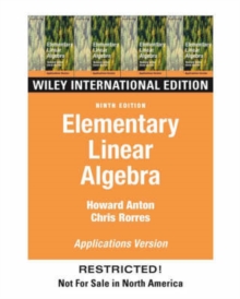 Image for Elementary linear algebra  : applications version