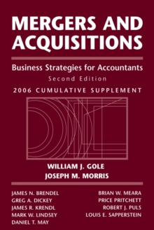 Image for Mergers and acquisitions  : business strategies for accountants: 2003 cumulative supplement