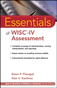Image for Essentials of WISC-IV Assessment