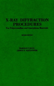 Image for X-Ray Diffraction Procedures
