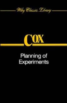 Image for Planning of Experiments