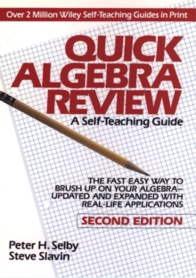 Image for Quick Algebra Review : A Self-Teaching Guide