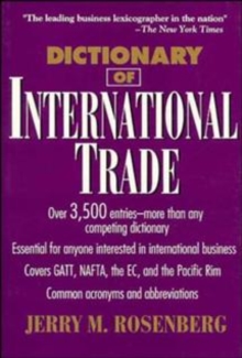 Image for Dictionary of International Trade