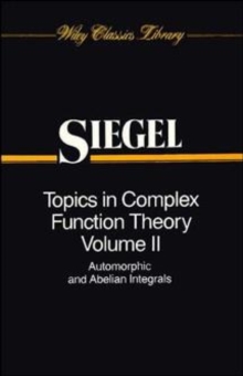 Image for Topics in Complex Function Theory, Volume 2