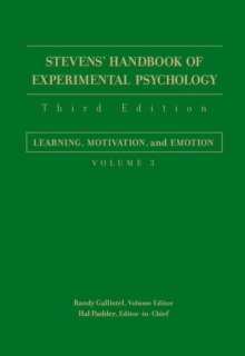 Image for Stevens' handbook of experimental psychologyVol. 3: Learning, motivation and emotion
