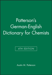 Image for German-English Dictionary for Chemists