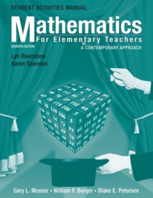 Image for Mathematics for elementary teachers  : a contemporary approach: Student activities manual