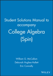 Image for Student Solutions Manual to accompany College Algebra (Spin), 1e