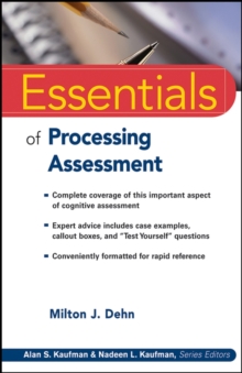 Image for Essentials of Processing Assessment