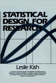 Image for Statistical design for research