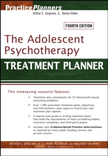 Image for The adolescent psychotherapy treatment planner