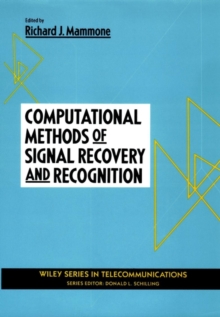 Image for Computational Methods of Signal Recovery and Recognition