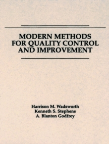 Image for Modern Methods for Quality Control and Improvement