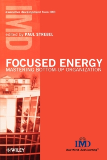 Image for Focused energy  : mastering bottom-up organization