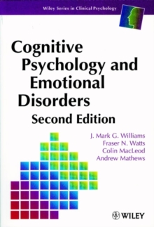 Image for Cognitive psychology and emotional disorders