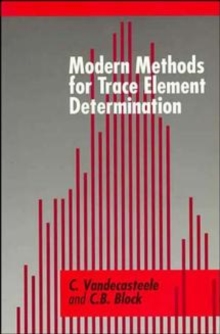 Image for Modern methods for trace element determination