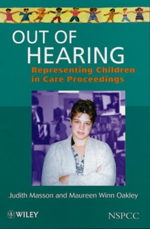 Image for Out of hearing  : representing children in care proceedings