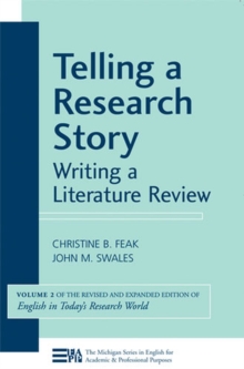 Image for Telling a research story  : writing a literature review