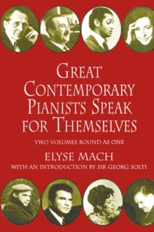 Image for Great contemporary pianists speak for themselves