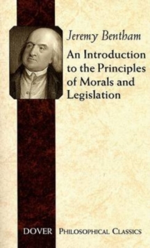 Image for An Introduction to the Principles of Morals and Legislation
