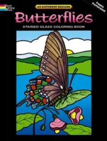 Image for Butterflies Stained Glass Coloring Book