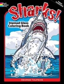 Image for Sharks! Stained Glass Coloring Book