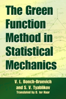 Image for The Green function method in statistical mechanics