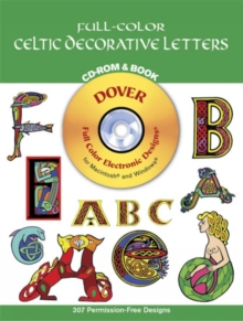 Image for Full-Color Celtic Decorative Letters - CD-Rom and Book