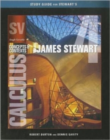 Image for Study Guide for Stewart's Single Variable Calculus: Concepts and  Contexts, Enhanced Edition, 4th