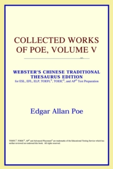Image for Collected Works of Poe, Volume V (Webster's Chinese-Traditional Thesaurus Edition)