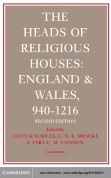 Image for The heads of religious houses, England and Wales.