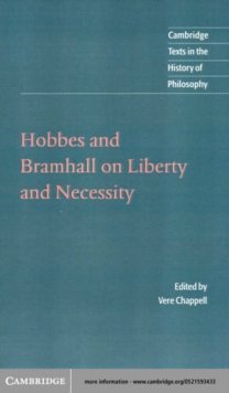 Image for Hobbes and Bramhall on liberty and necessity