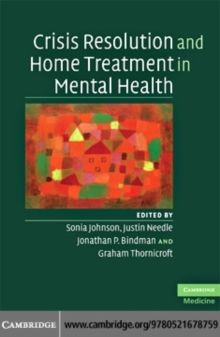 Image for Crisis resolution and home treatment in mental health