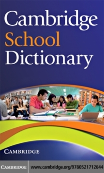 Image for Cambridge school dictionary.