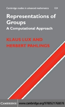 Image for Representations of groups: a computational approach