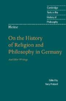 Image for On the History of Religion and Philosophy in Germany