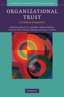 Image for Organizational Trust: A Cultural Perspective