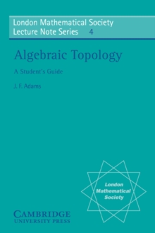 Image for Algebraic topology: a student's guide