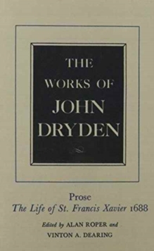 Image for The Works of John Dryden, Volume XIX
