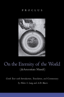 Image for On the Eternity of the World de Aeternitate Mundi